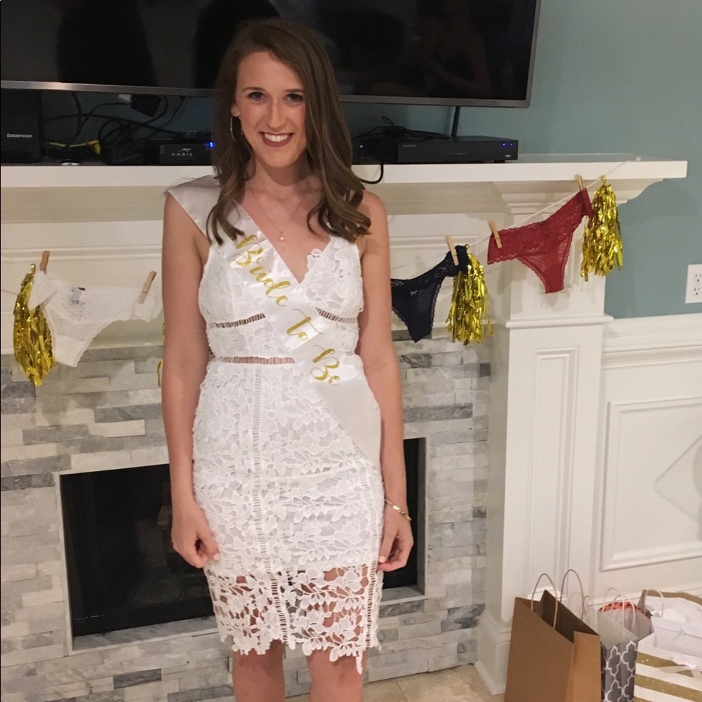 Size medium white lace dress